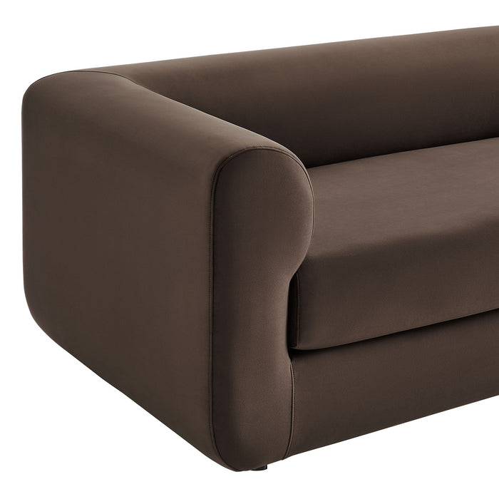 Leif 89" Performance Velvet Upholstered Sofa