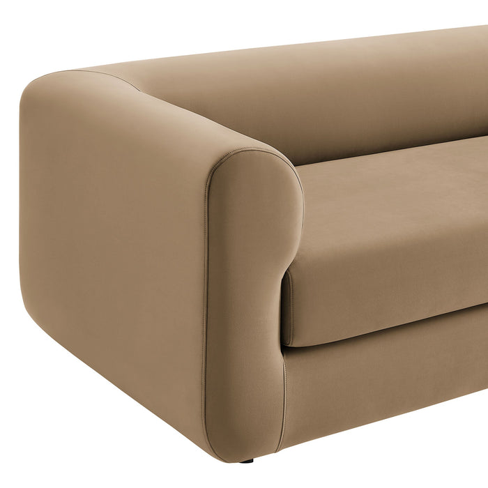 Leif 89" Performance Velvet Upholstered Sofa