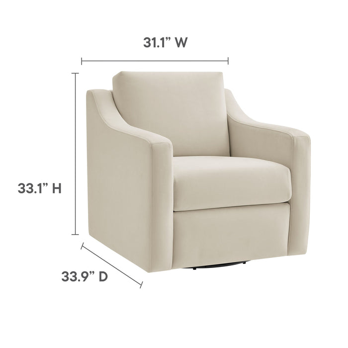 Liora Performance Velvet Armchair