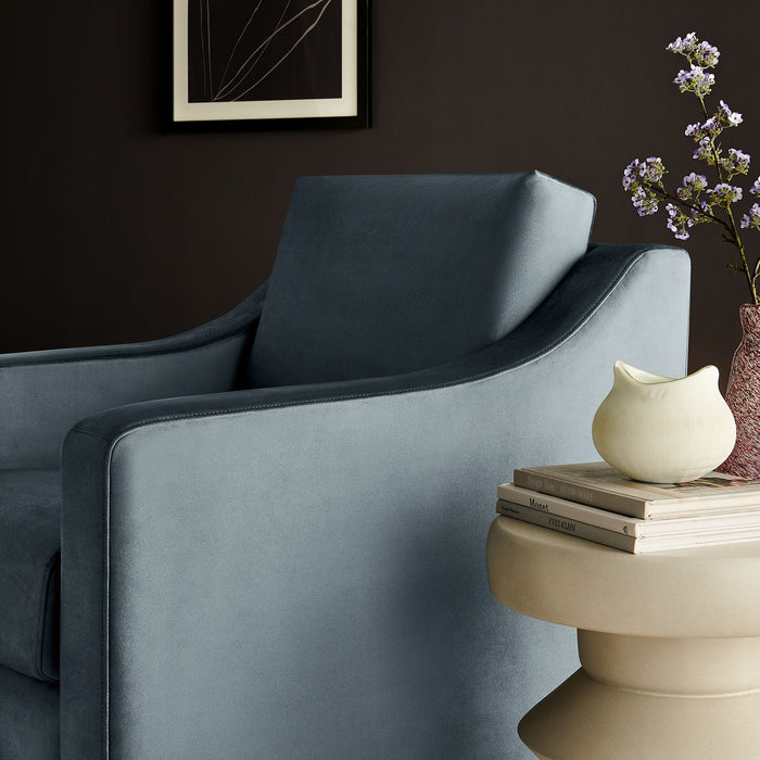 Liora Performance Velvet Swivel Armchair – Modern Elegance, Ultimate Comfort, No Assembly Needed!