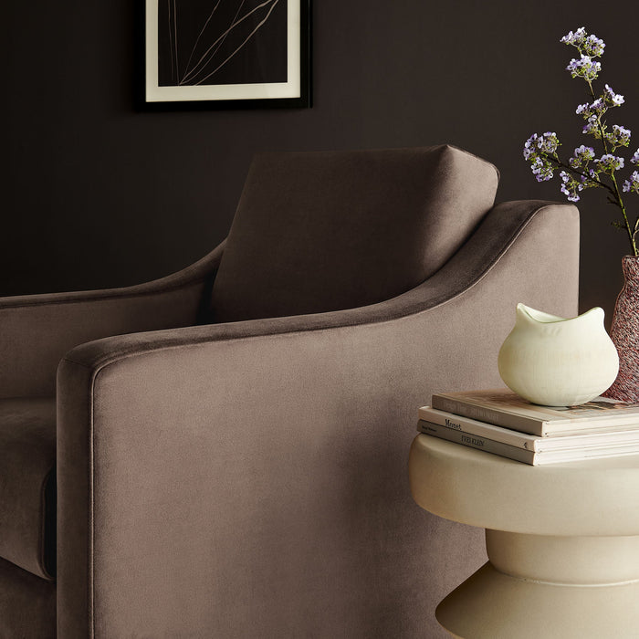 Liora Performance Velvet Swivel Armchair – Modern Elegance, Ultimate Comfort, No Assembly Needed!