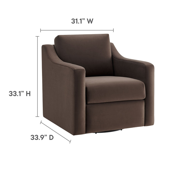 Liora Performance Velvet Armchair