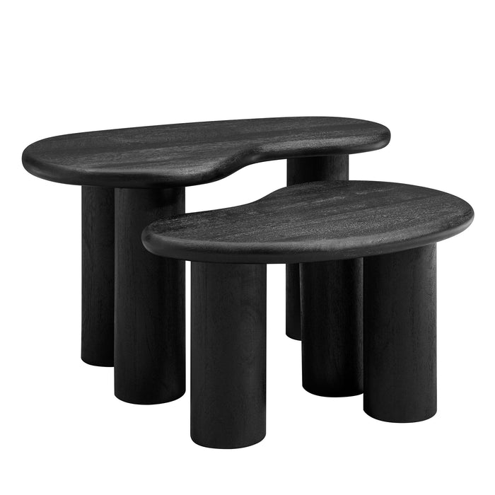 Hackney Mango Wood Nesting Coffee Table Set