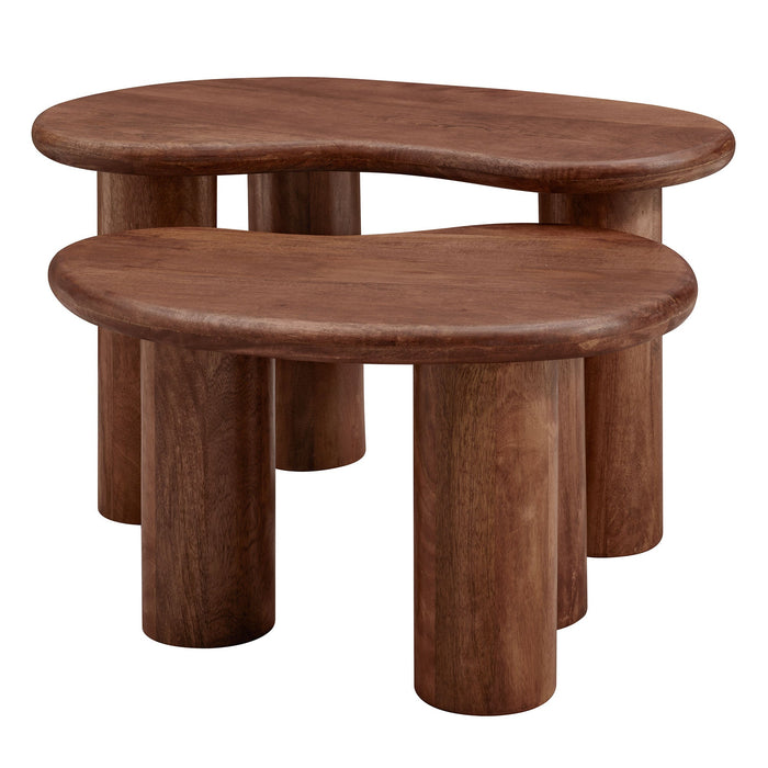 Hackney Mango Wood Nesting Coffee Table Set