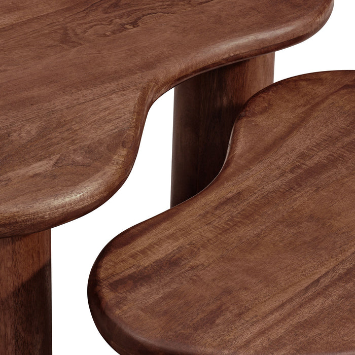 Hackney Mango Wood Nesting Coffee Table Set