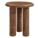 Modway Mavina Mango Wood Side Table Living Room Furniture in Black