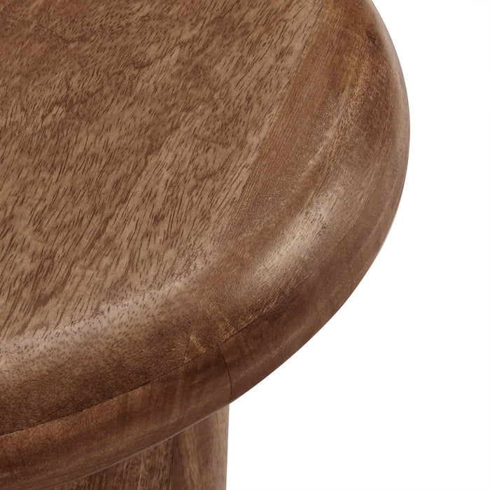 Modway Mavina Mango Wood Side Table Living Room Furniture - Dimensions