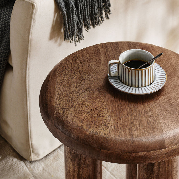 Modway Mavina Mango Wood Side Table Living Room Furniture - Close-Up