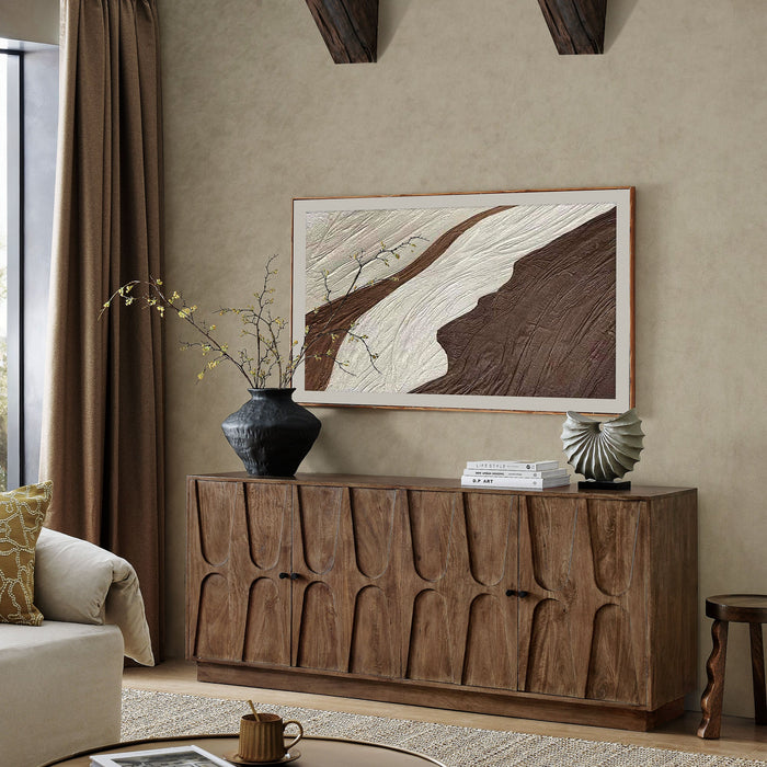 Veda 72" Mango Wood Sideboard Cabinet