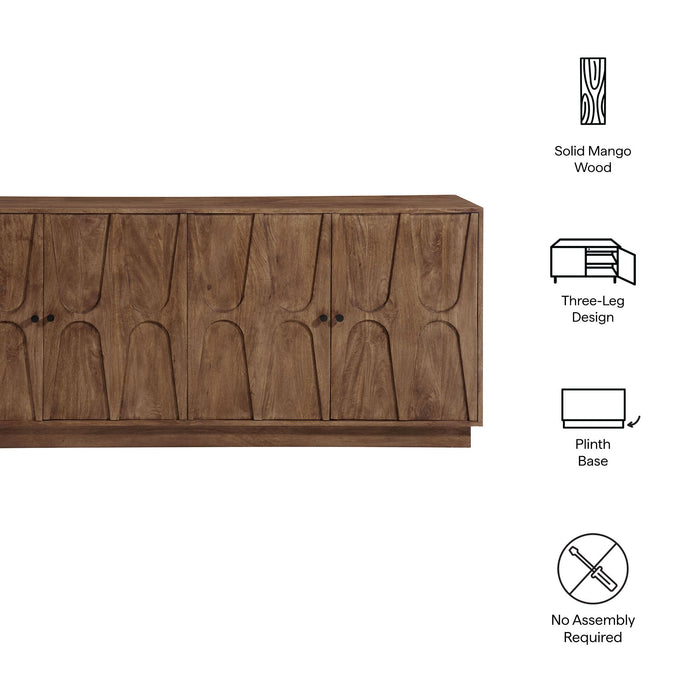 Veda 72" Mango Wood Sideboard Cabinet