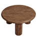Modway Mavina Round Mango Wood Coffee Table Living Room Furniture - Lifestyle View
