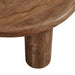 Modway Mavina Round Mango Wood Coffee Table Living Room Furniture - Dimensions