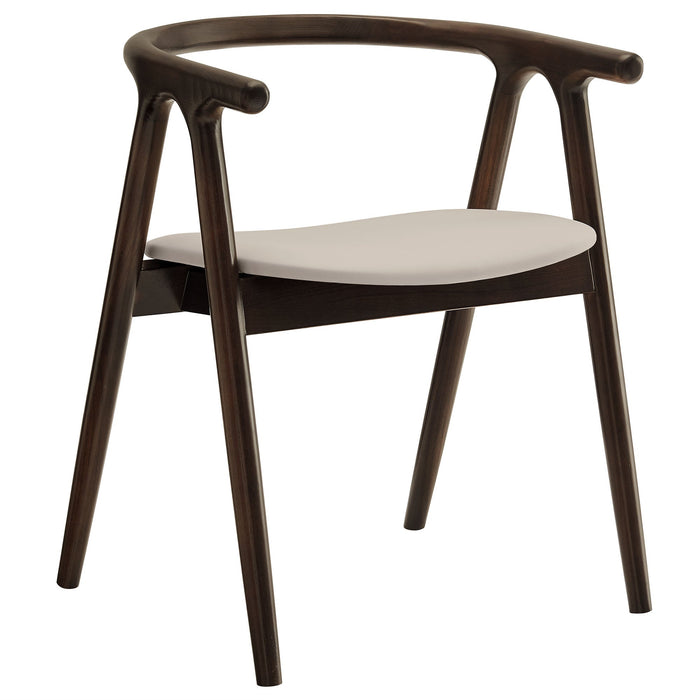 Henry Vegan Leather and Wood Dining Chair