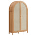 Modway Calista 79" Tall Wide Rattan Arched Storage Cabinet - Main Product Image