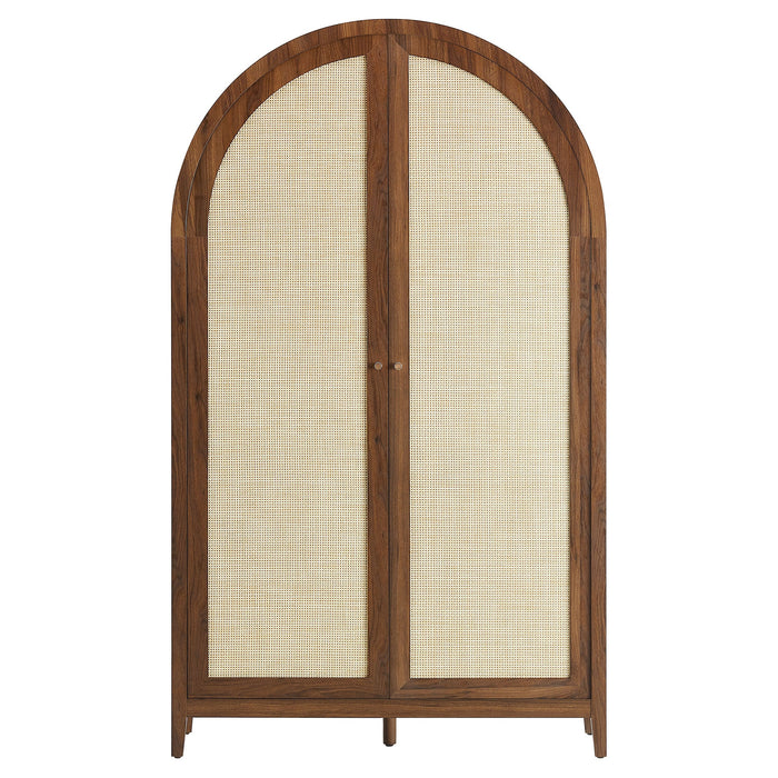 Modway Calista 79" Tall Wide Rattan Arched Storage Cabinet - Product Image 14