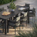 Modway Tahoe 9-Piece Outdoor Patio Aluminum Dining Set With Extendable Table - View 11