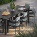 Modway Tahoe 9-Piece Outdoor Patio Aluminum Dining Set With Extendable Table - View 17
