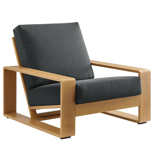 Modway Lirienne Outdoor Patio Aluminum Faux Wood Armchair Living Room Furniture - View 17