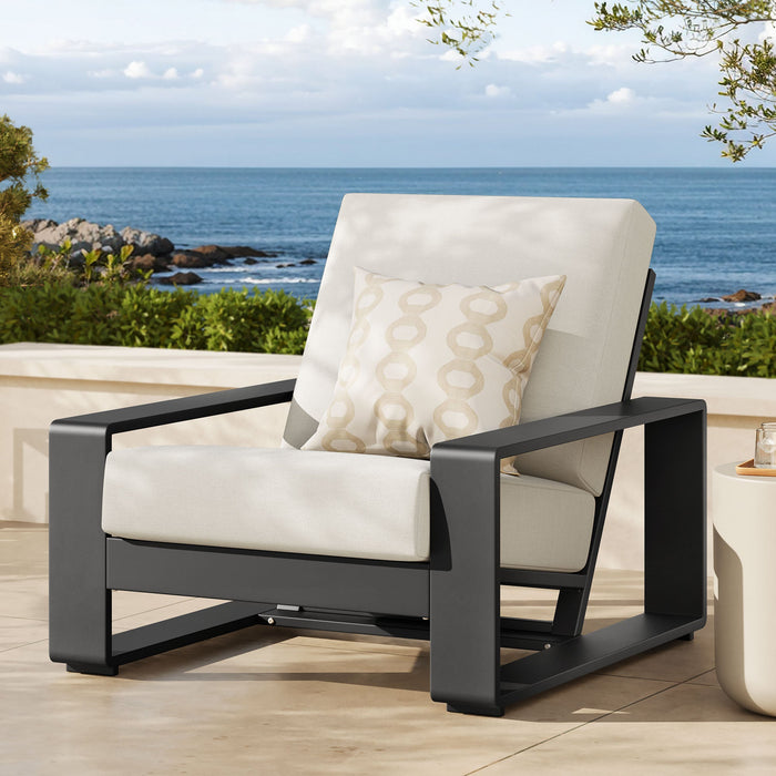 Lirienne Outdoor Patio Aluminum Armchair