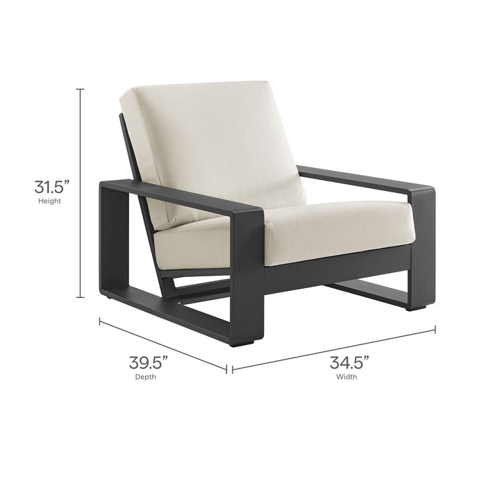 Lirienne Outdoor Patio Aluminum Armchair