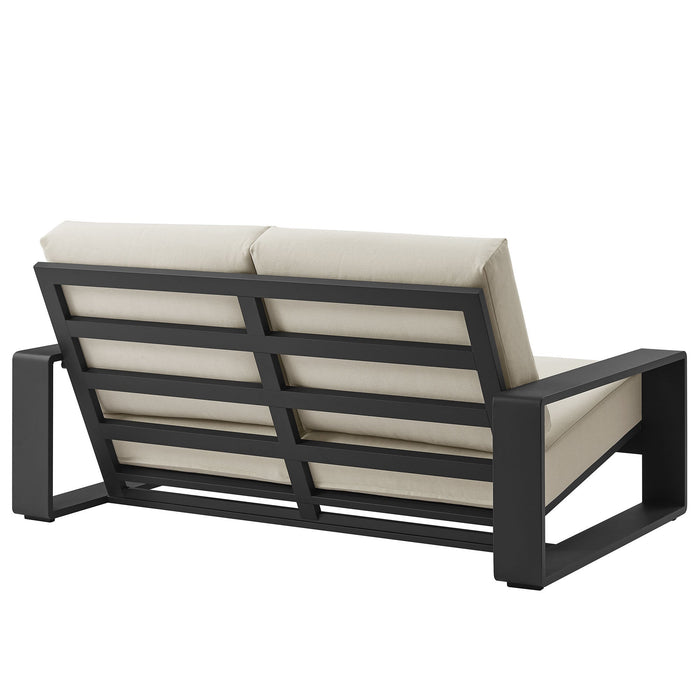 Lirienne Outdoor Patio Aluminum Loveseat