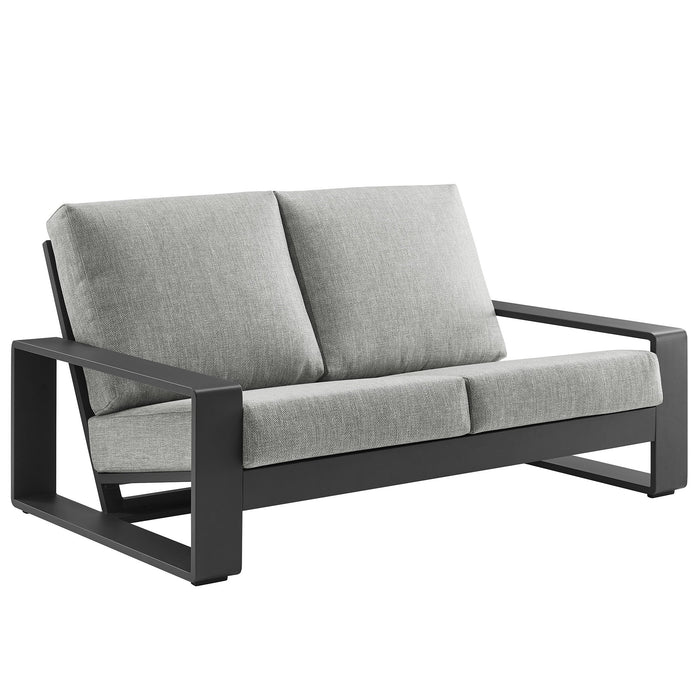 Lirienne Outdoor Patio Aluminum Loveseat