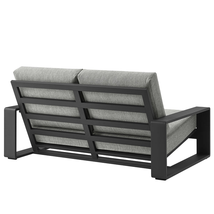 Lirienne Outdoor Patio Aluminum Loveseat