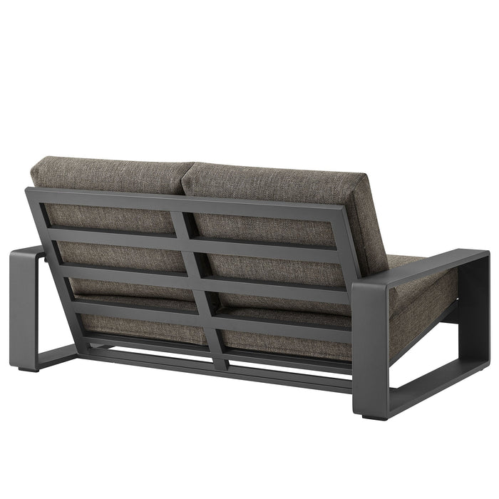 Lirienne Outdoor Patio Aluminum Loveseat