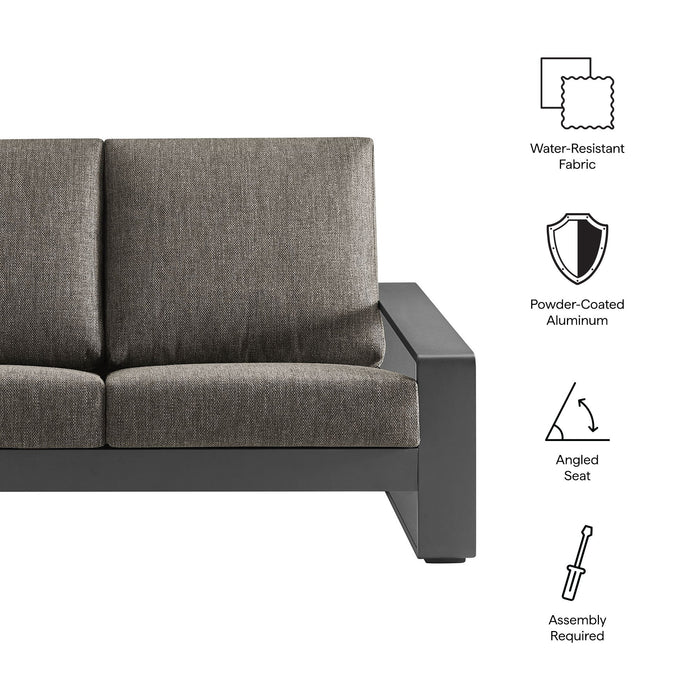 Lirienne Outdoor Patio Aluminum Loveseat
