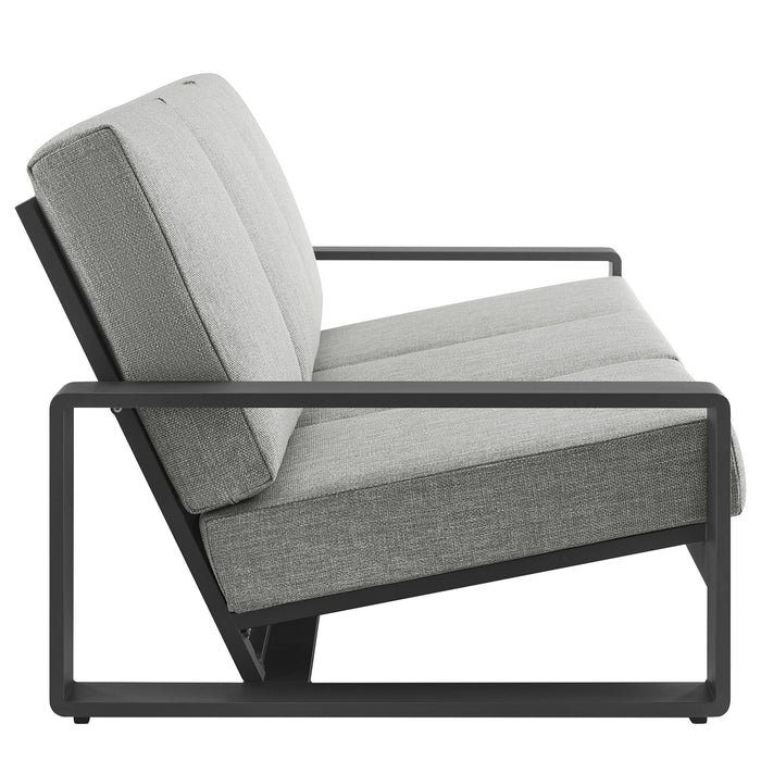 Lirienne Outdoor Patio Aluminum Sofa
