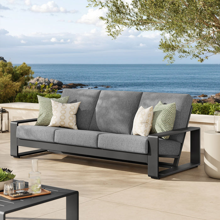 Lirienne Outdoor Patio Aluminum Sofa