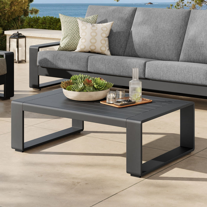 Lirienne Outdoor Patio Aluminum Coffee Table