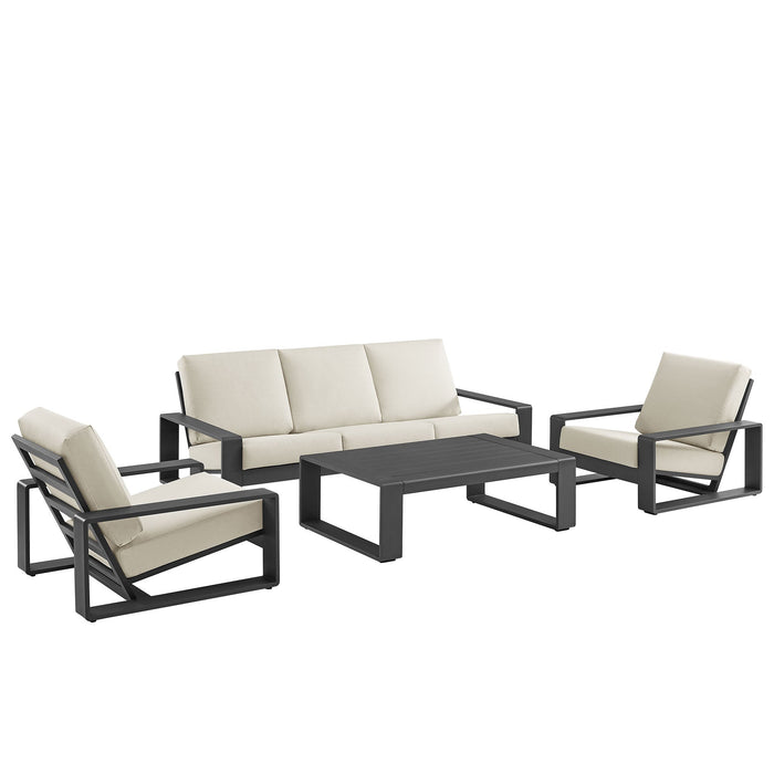Lirienne 4-Piece Outdoor Patio Aluminum Furniture Set