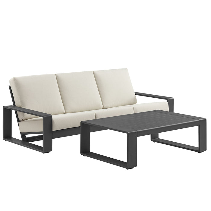 Lirienne 2-Piece Outdoor Patio Aluminum Furniture Set