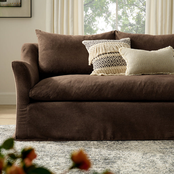 Somerset 92" Linen Blend Sofa Cocoa