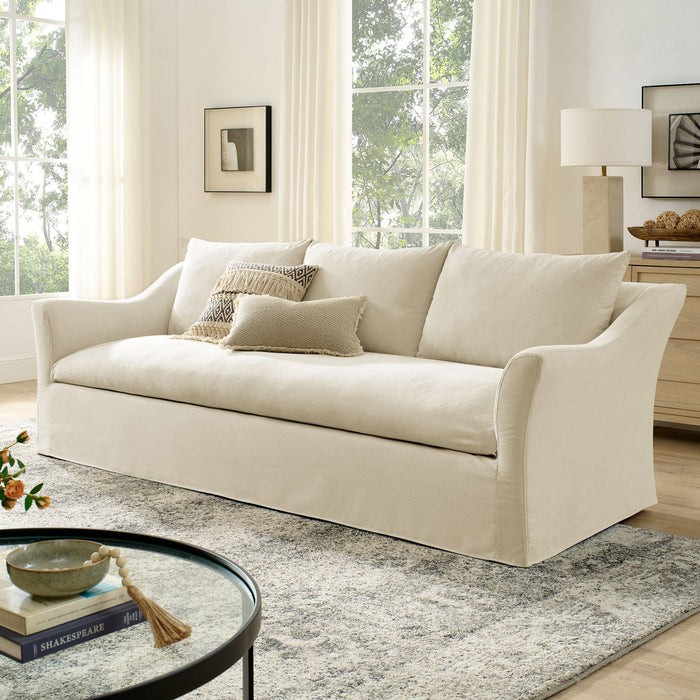 Somerset 92" Linen Blend Sofa Linen