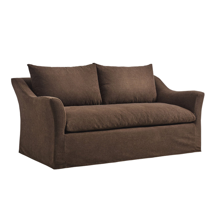 Somerset 70" Linen Blend Loveseat Cocoa