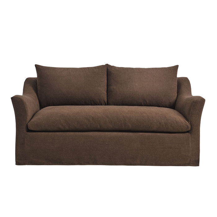 Somerset 70" Linen Blend Loveseat Cocoa
