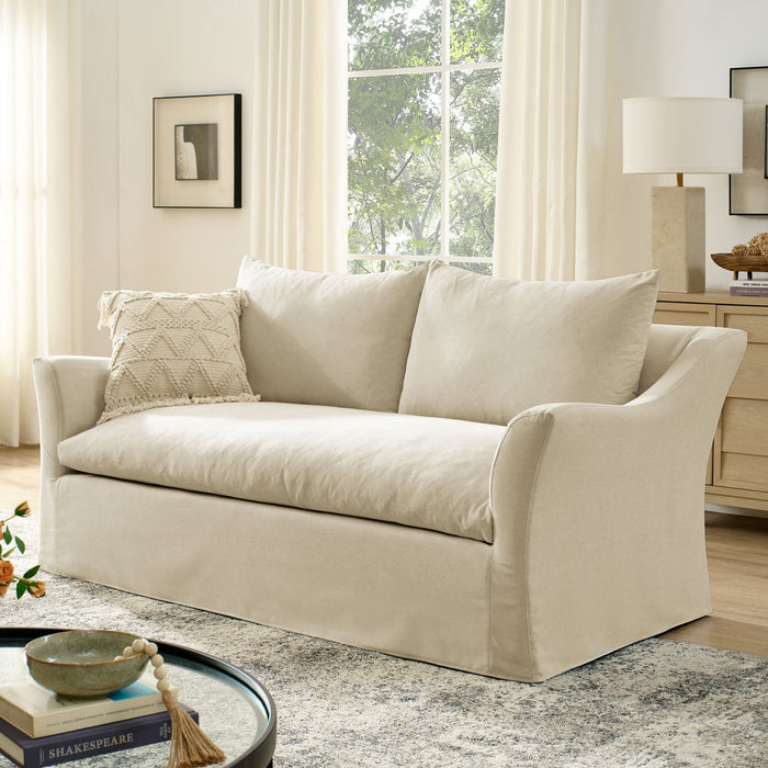 Somerset 70" Linen Blend Loveseat Linen