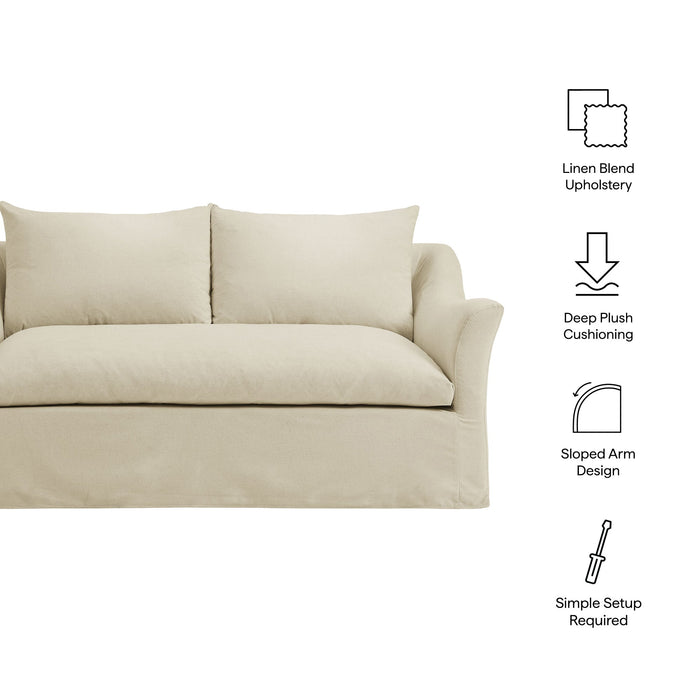 Somerset 70" Linen Blend Loveseat Linen