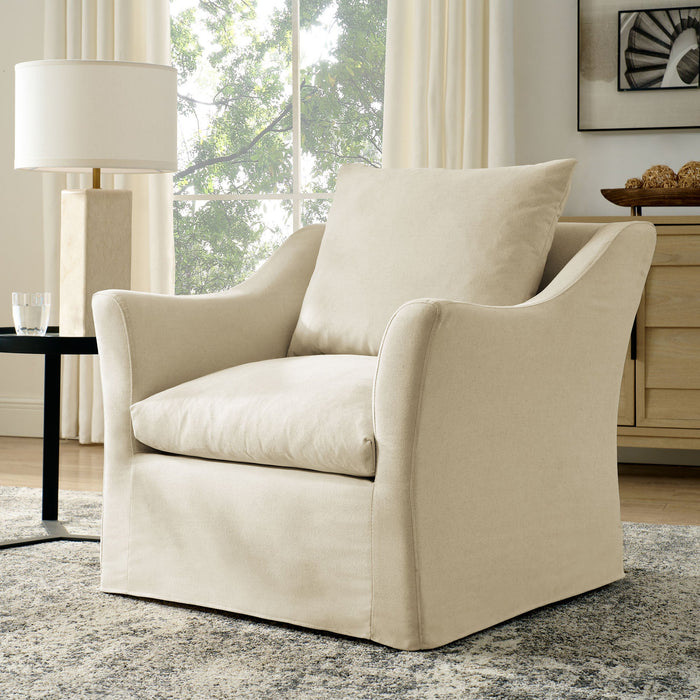 Somerset Linen Blend Armchair Linen