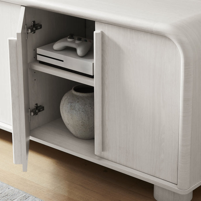 Bellamy Curved 4-Door Sideboard Cabinet