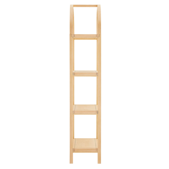 Vexley 72 Inch Tall Narrow Arched Bookshelf