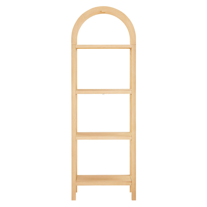 Vexley 72 Inch Tall Narrow Arched Bookshelf