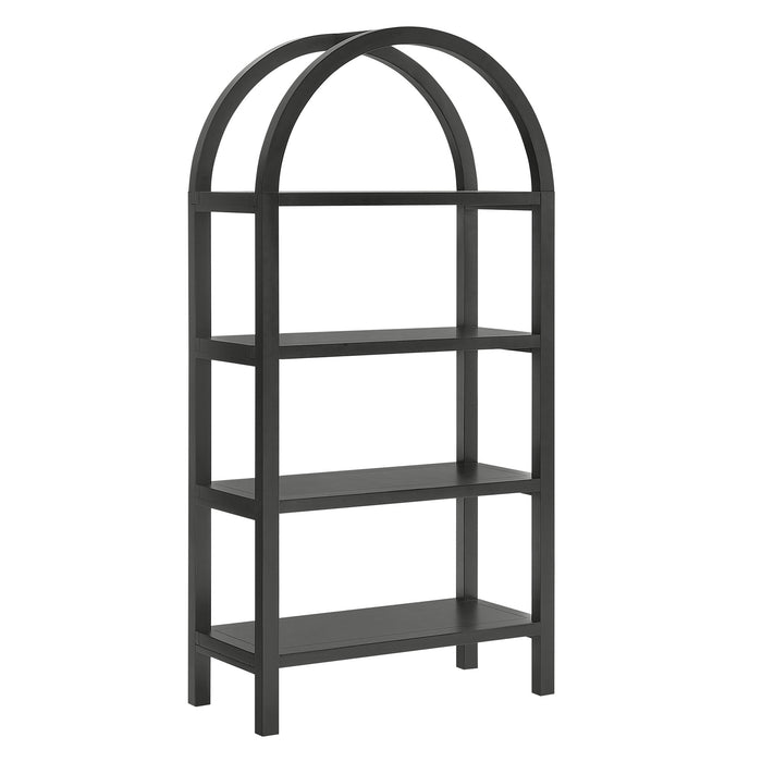Vexley 60 Inch Arched Bookshelf