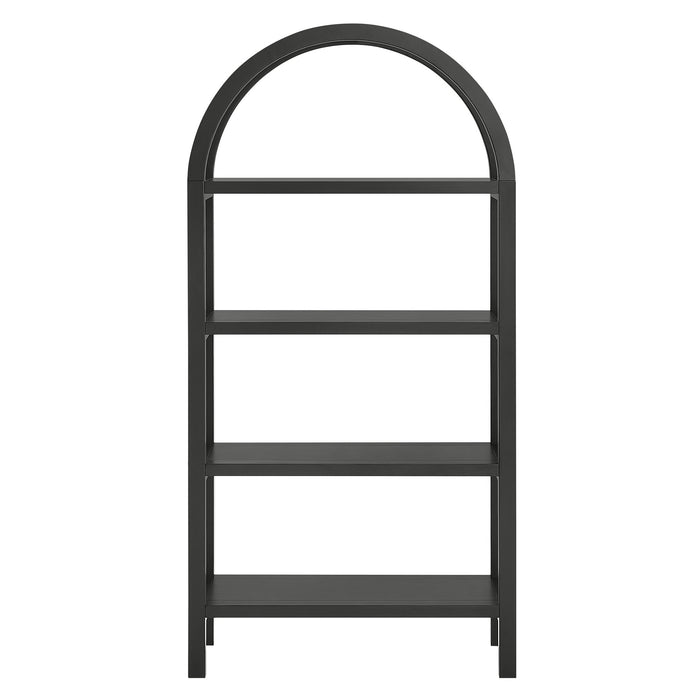 Vexley 60 Inch Arched Bookshelf