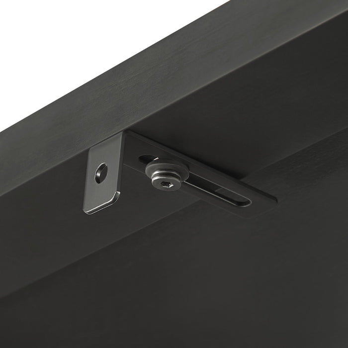 Vexley 60 Inch Arched Bookshelf