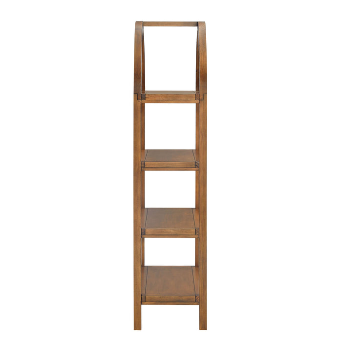 Vexley 60 Inch Arched Bookshelf