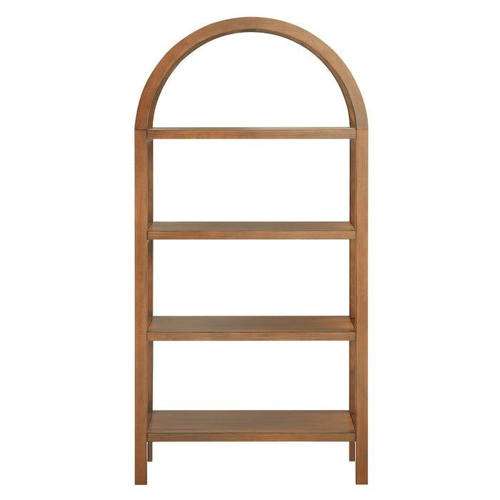 Vexley 60 Inch Arched Bookshelf