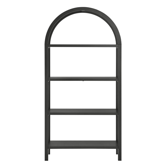 Vexley 72 Inch Large Arched Bookshelf
